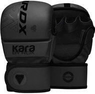 RDX grapplingové rukavice F6 Shooter, plus S/M, matné černé - MMA rukavice