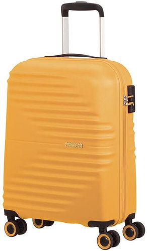American Tourister WaveTwister SPINNER 55/20 TSA Sunset Yellow - Suitcase - Main image