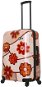 MIA TORO M1355 Ricci Wood Mosaic Flowers M - Suitcase
