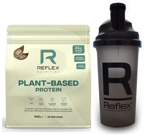 Reflex Plant Based Protein 600g, wild berry + 500ml shaker - Protein - Main image