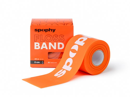 Spophy Flossband Orange, flossband oranžový, 5 cm x 2 m - Bandáž - Hlavní obrázek