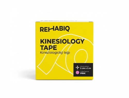 Rehabiq Kinesiology Tape, Pink, 5cm × 5m - Tape - Main image