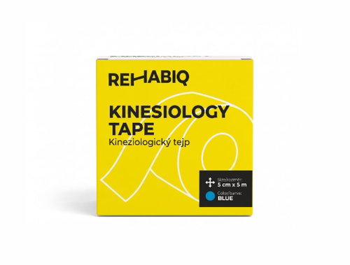 Rehabiq Kinesiology Tape, Blue, 5cm × 5m - Tape - Main image