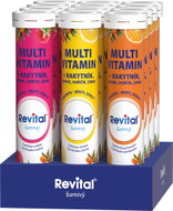 Revital Multi BOX s rakytníkem 3 příchutě 12 × 20 šumivých tablet - Multivitamin