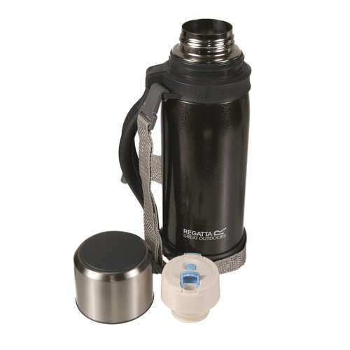 Regatta 1.2L Vacuum Flask Black - Thermos - Main image