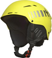 RH+ RIDER HELMET Matt Yellow/Logo Shiny Silver size 58-62 - Ski Helmet