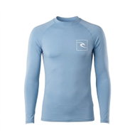 Rip Curl Pánské Lycrové Triko Streamline, Dlouhý Rukáv, Denim Modré - Lycra Clothing