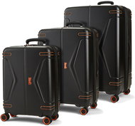 ROCK TR-0251/3 ABS, černá - Sada kufrů