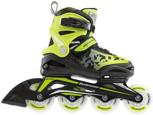 Bladerunner PHOENIX FLASH, Black/Green, size 28-32 EU/175-205mm - Roller Skates - Main image