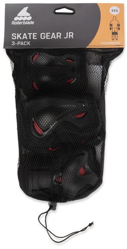 Rollerblade SKATE GEAR JUNIOR 3 PACK, Black, size XXXS - Protectors - Main image
