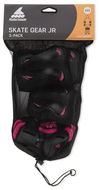 Rollerblade SKATE GEAR JUNIOR 3 PACK Black/Pink, size XXS - Protectors