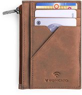 Roncato credit card case with coin pocket SALENTO brown - Wallet