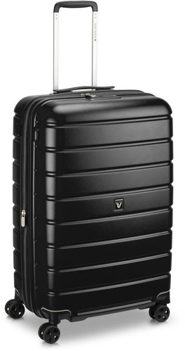 Roncato RELIFE M, black, 73 × 45 × 28/33 cm - Suitcase - Main image