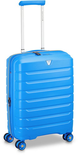 Roncato B-FLYING S spot, blue, 55 × 40 × 20/25 cm - Suitcase - Main image