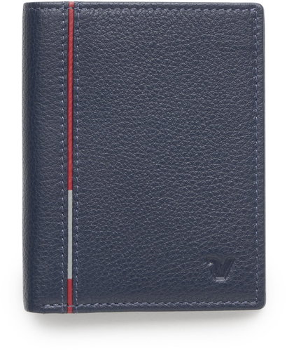 Roncato men's wallet vertical Boston blue - Wallet - Main image