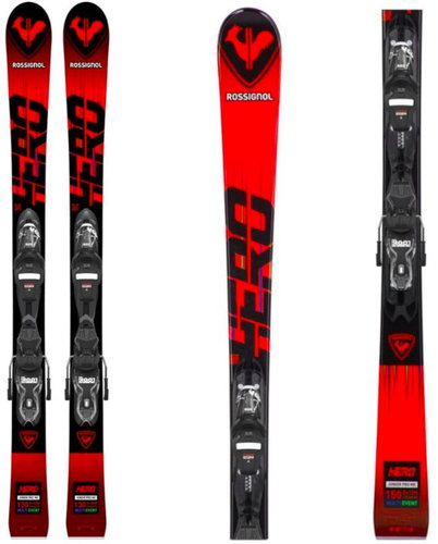Rossignol Hero JR Multi-Event Xpress JR + Xpress 7 140 cm - Downhill Skis  - Main image