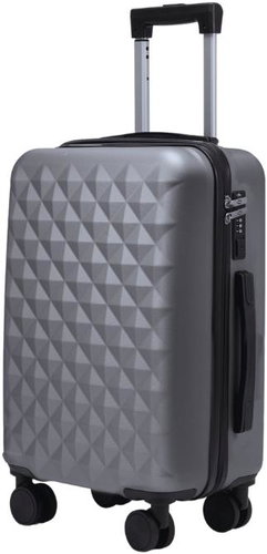 ROWEX TSA-locked cabin carry-on suitcase Crystal, grey-black, 55 × 38 × 23 cm (33 l) - Suitcase - Main image