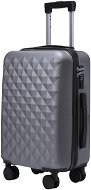 ROWEX Příruční kabinový cestovní kufr s TSA zámkem Crystal, šedočerná, 55 × 38 × 23 cm (33 l) - Cestovní kufr