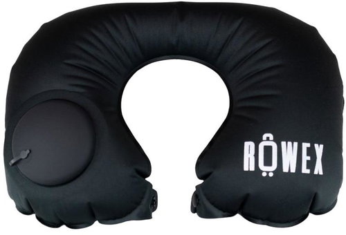 ROWEX Inflatable travel pillow, black - Travel Pillow - Main image