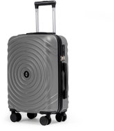 ROWEX Hypnotizer, universal carry-on suitcase with TSA lock, silver - Suitcase