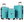 Light blue, set of cases (3 pcs)