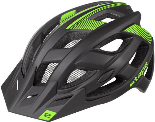 Etape Escape cyklistická helma černá-zelená - Bike Helmet - Main image