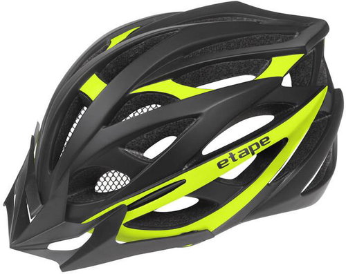 Etape Magnum cycling helmet black-yellow, S-M - Bike Helmet - Main image