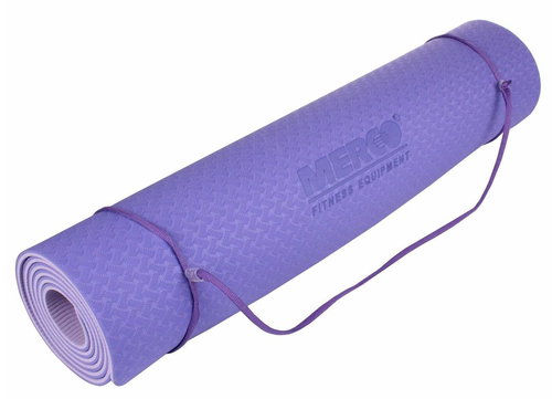 Merco Yoga TPE 6 Double Mat Exercise Mat purple-purple - Exercise Mat - Main image