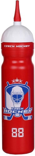 R & B Czech Hockey sports bottle with spout red 1000 ml - Drinking Bottle - Main image
