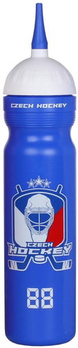R & B Czech Hockey sports bottle with spout blue 1000 ml - Drinking Bottle - Main image
