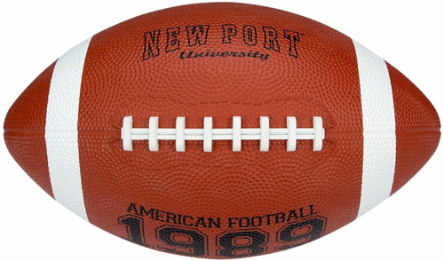 New Port Chicago Large American Football Ball Brown No. 5 - American Football - Main image