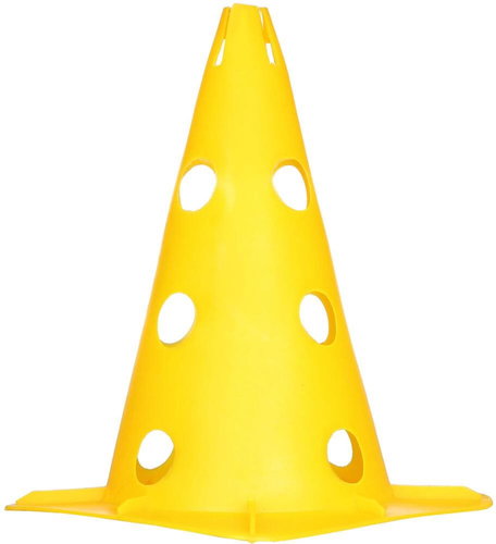 Merco Open cone with holes yellow 38 cm - Training Aid - Main image