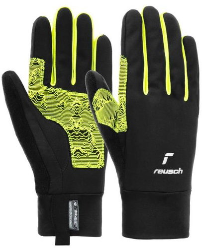 Reusch Arien STORMBLOXX™ TOUCH-TEC™, black/yellow 6 - Ski Gloves - Main image