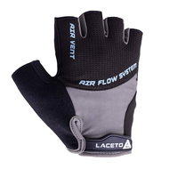 LACETO Cycling Gloves TEMPO Black-Grey M - Cycling Gloves