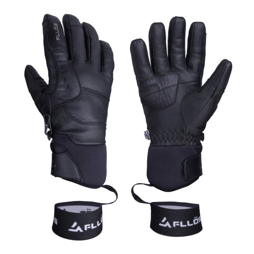 FLLÖS Ski Gloves GIUSTO BLACK M - Ski Gloves - Main image
