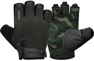 RDX Weightlifting gloves T2 Half, army green, S - Workout Gloves
