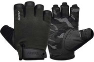 RDX Weightlifting Gloves T2 Half, Black, M - Workout Gloves