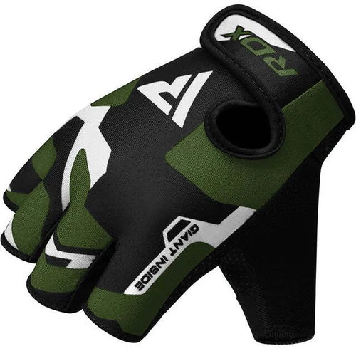 RDX Fitness rukavice Gym gloves sublimation F6, černo zelené, L - Rukavice na cvičenie - Hlavný obrázok