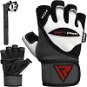 RDX Fitness Gloves Leather White/Black L - Workout Gloves