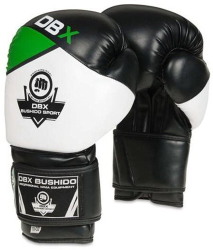 DBX BUSHIDO B-2v6 size 14 oz black-white-green - Boxing Gloves - Main image
