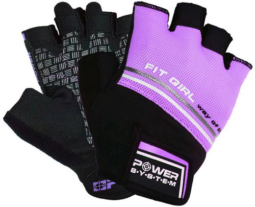 Power System Fit Girl purple, M - Workout Gloves - Main image