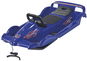 ALPEN GAUDI Double Race with Steering Wheel, Blue - Sledge