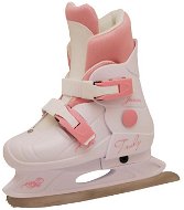 Truly Junior, veľ. L (37 – 40), bielo-ružové - Detské korčule na ľad