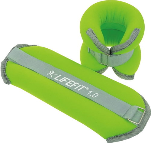 LIFEFIT Ankle/Wrist Weights, Neoprene S2, 2x1.0kg - Weight - Main image