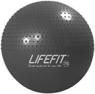 Fitness labda Lifefit masszázslabda 75 cm, sötétszürke - Gymnastický míč