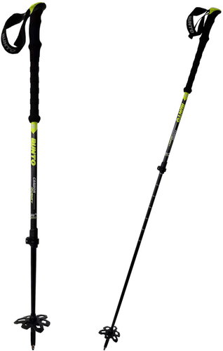 Skialp poles Carbon Journey black-yellow - Ski Touring Poles - Main image