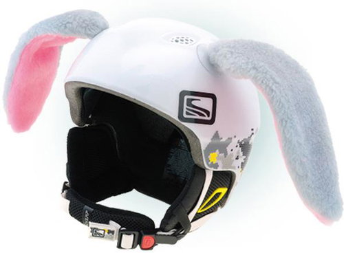 Revos Crazy Ears Rabbit Large - Grey - Helmet Decoration - Main image