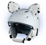 Revos Crazy Ears Snow Leopard - black/white - Helmet Decoration