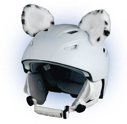 Revos Crazy Ears Snow Leopard - black/white - Helmet Decoration - Main image