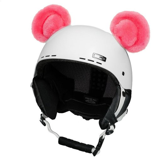 Revos Crazy Ears Teddy Bear - Pink - Helmet Decoration - Main image